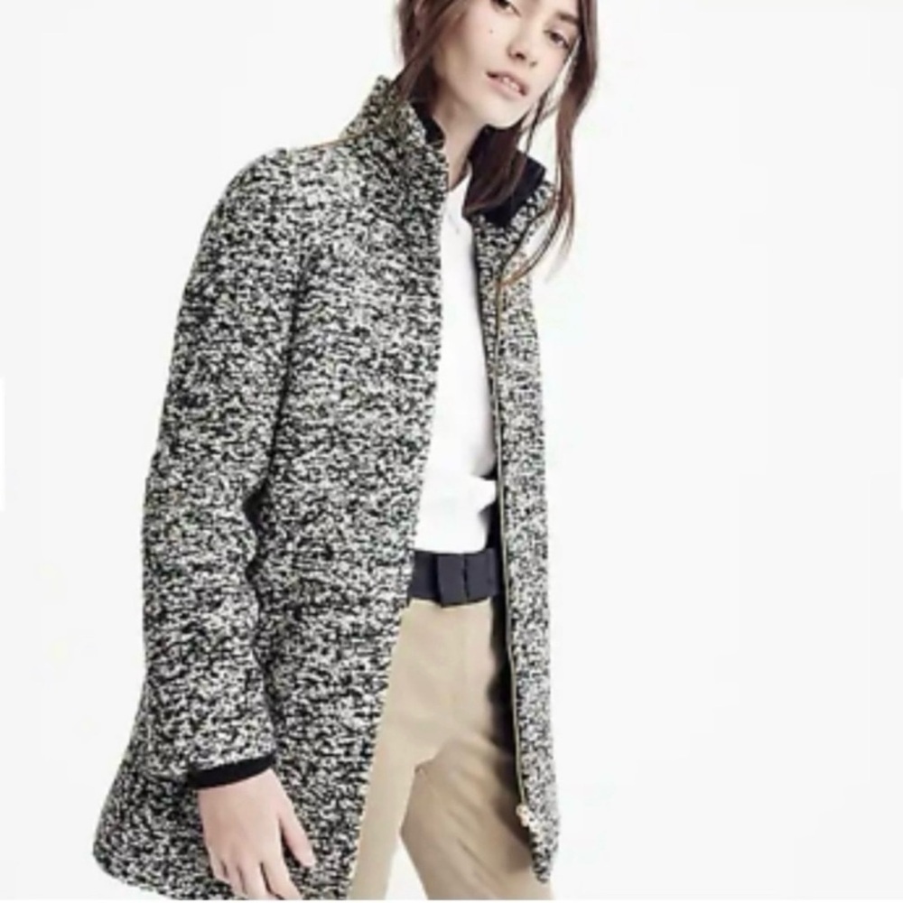 J. Crew Lodge Coat in speckled boucle NWOT